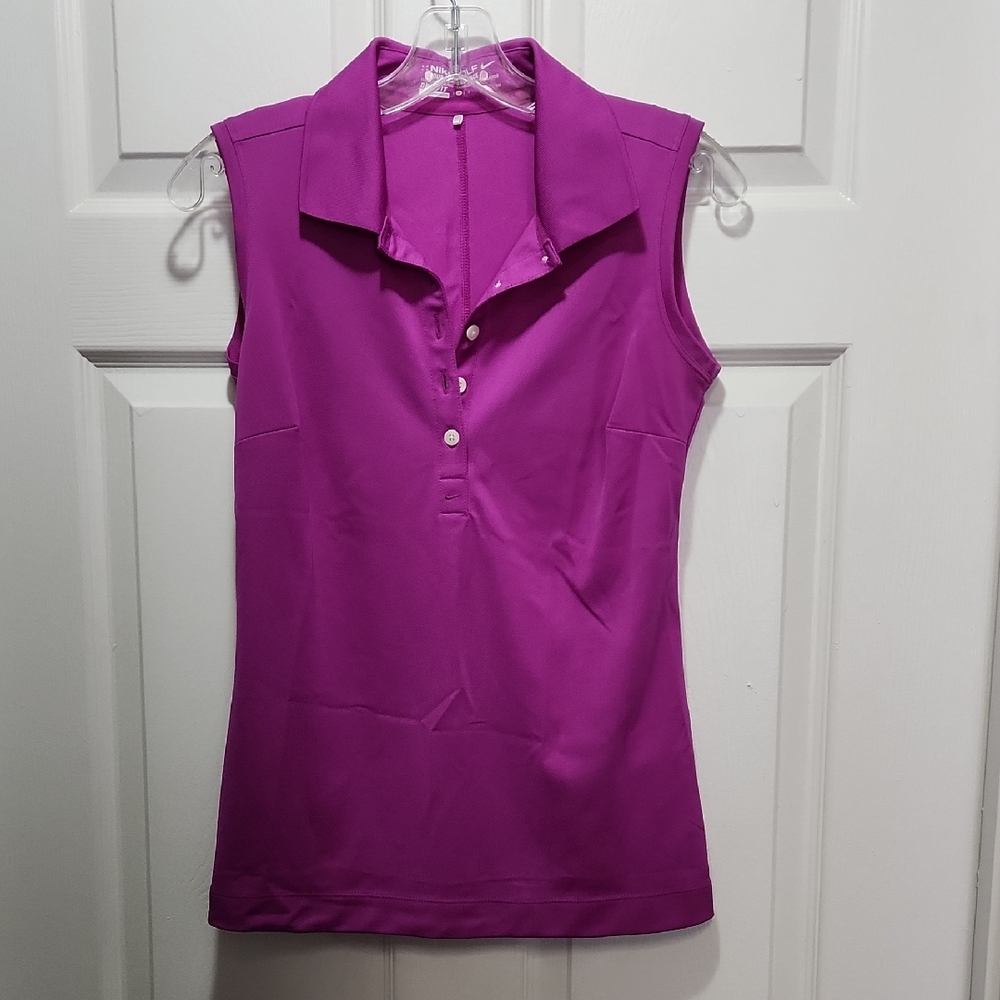 3/$20 Nike Women's Sleeveless Polo Shirt - Magenta